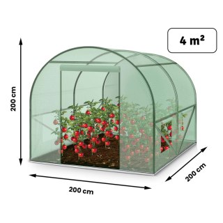 Tunel foliowy ogrodowy 2x2m 4m2 szklarnia foliak UV4 Plonos