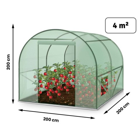 Tunel foliowy ogrodowy 2x2m 4m2 szklarnia foliak UV4 Plonos