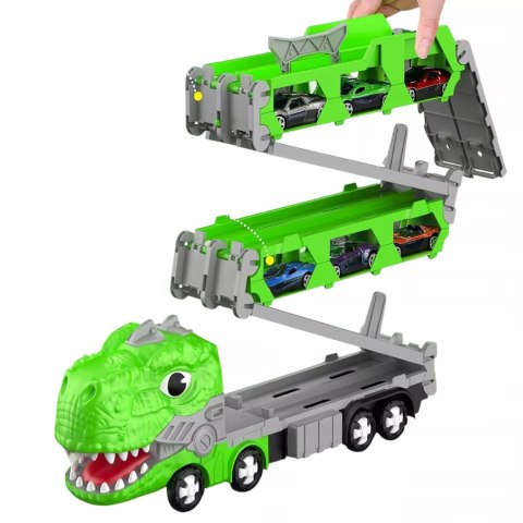 Tor Wyścigowy Dinozaur Ciężarówka 2 Resoraki Zielony