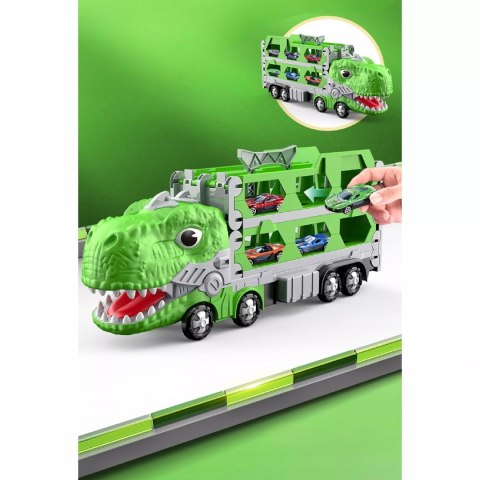 Tor Wyścigowy Dinozaur Ciężarówka 2 Resoraki Zielony