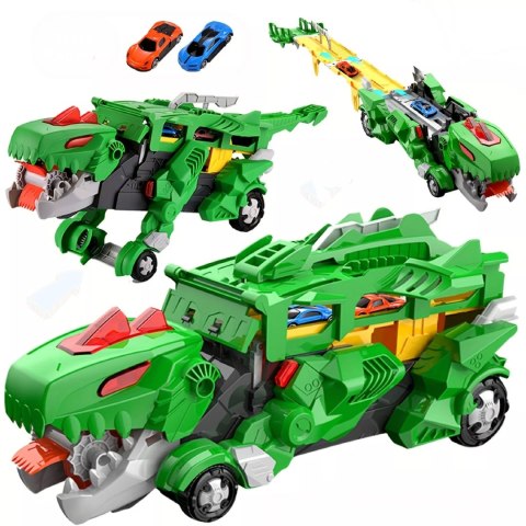 Ciężarówka Dinozaur T-Rex 2w1 Wyrzutnia Zjeżdżalnia