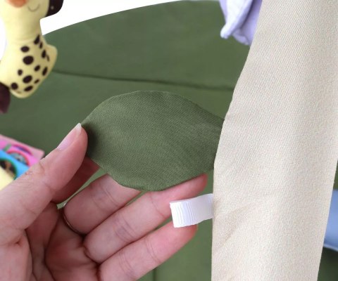 Mata Sensoryczna Edukacyjna Dla Niemowlaka Liść, Pałąki, Zabawki 0+