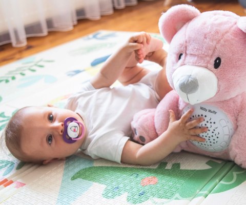 Pluszowy Miś Maskotka z Projektorem i Melodiami Milly Bear Pink