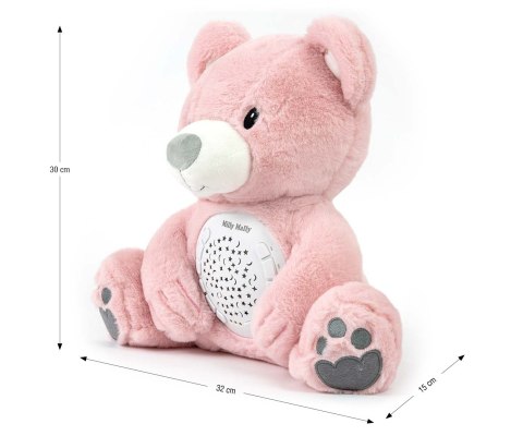 Pluszowy Miś Maskotka z Projektorem i Melodiami Milly Bear Pink
