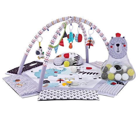 Mata Edukacyjna TinyMini Śpiący Miś Z Piłeczkami 0+