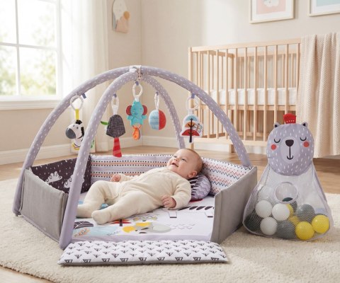 Mata Edukacyjna TinyMini Śpiący Miś Z Piłeczkami 0+