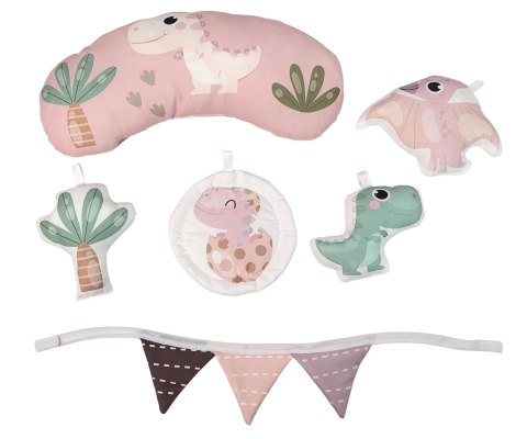 Mata Edukacyjna TinyMini Dino Pink Z Piłeczkami 0+