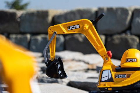 Jeździk koparka FALK JCB dla dzieci kask 360° schowek 3-7 lat