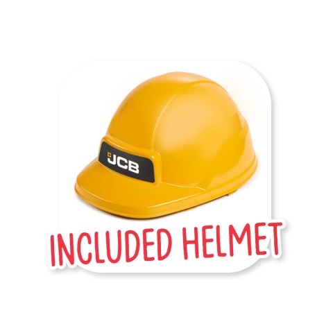 Jeździk koparka FALK JCB dla dzieci kask 360° schowek 3-7 lat