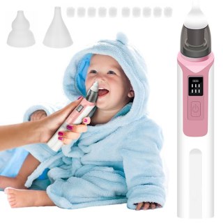 Elektryczny Aspirator Odciągacz Do Nosa NICEkids Różowy – 6 Trybów