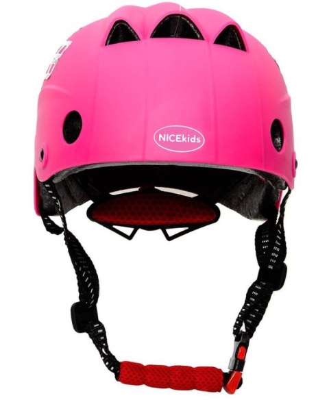 Kask Ochronny NICEkids regulowany 50-56 cm różowy Kask Ochronny NICEkids regulowany 50-56 cm różowy