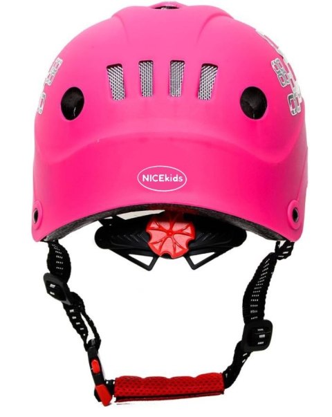 Kask Ochronny NICEkids regulowany 50-56 cm różowy Kask Ochronny NICEkids regulowany 50-56 cm różowy