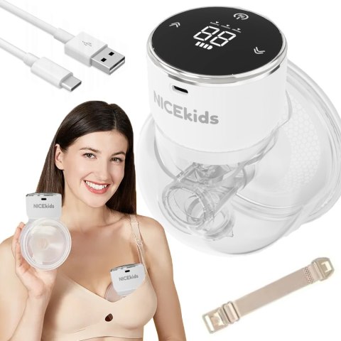 Laktator Elektryczny Trzyfazowy NICEkids BPA Free - Przenośny i Bezpieczny