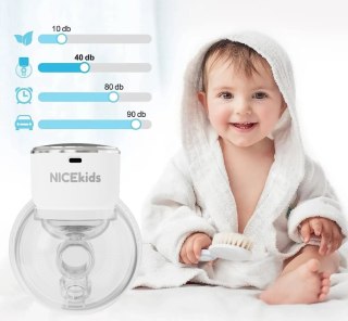 Laktator Elektryczny Trzyfazowy NICEkids BPA Free - Przenośny i Bezpieczny