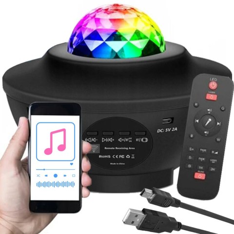 PROJEKTOR GWIAZD GŁOŚNIK BLUETOOTH LAMPKA NOCNA PROJEKTOR GWIAZD GŁOŚNIK BLUETOOTH LAMPKA NOCNA