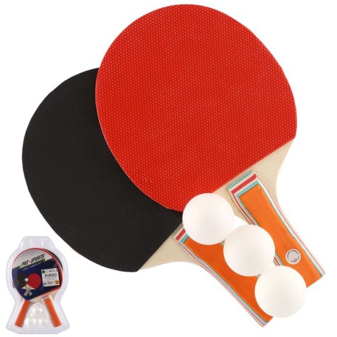 Zestaw Rakietek Do Ping-Ponga PRO SPORTS – 2 Paletki, 3 Piłeczki Zestaw Rakietek Do Ping-Ponga PRO SPORTS – 2 Paletki, 3 Piłeczki