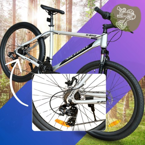 Rower Górski NICEBIKE Toxic MTB 26' - Aluminiowa Rama 18' i Osprzęt Shimano
