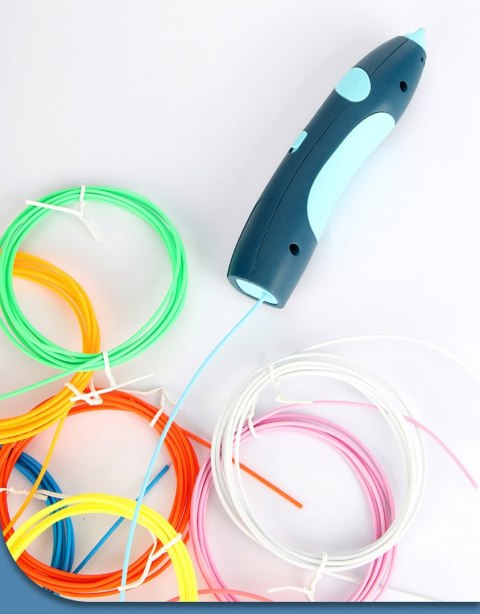 Wkłady PCL Długopis 3D Pen Zestaw 10 x Filamenty 5m kolor 1,75mm Wkłady PCL Długopis 3D Pen Zestaw 10 x Filamenty 5m kolor 1,75mm