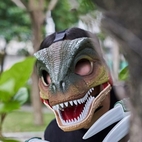 Maska Dinozaura T-Rex Z Dźwiękiem Ruchoma Paszcza 22cm