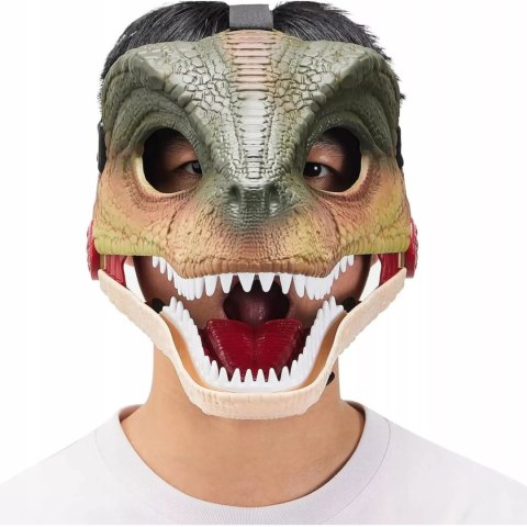 Maska Dinozaura T-Rex Z Dźwiękiem Ruchoma Paszcza 22cm