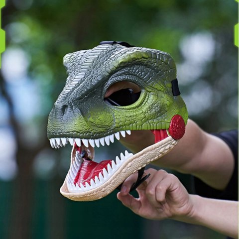 Maska Dinozaura T-Rex Z Dźwiękiem Ruchoma Paszcza 22cm