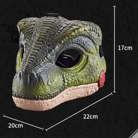 Maska Dinozaura T-Rex Z Dźwiękiem Ruchoma Paszcza 22cm