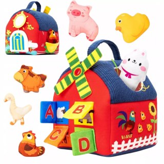 Zabawka Sensoryczna Montessori 7 w 1 Zestaw Farma, Domek, Wiatrak