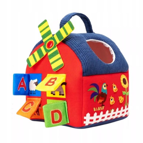 Zabawka Sensoryczna Montessori 7 w 1 Zestaw Farma, Domek, Wiatrak