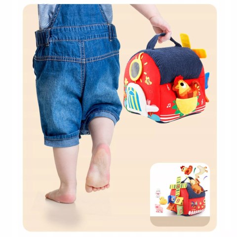 Zabawka Sensoryczna Montessori 7 w 1 Zestaw Farma, Domek, Wiatrak