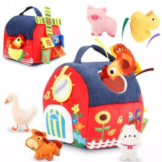 Zabawka Sensoryczna Montessori 7 w 1 Zestaw Farma, Domek, Wiatrak