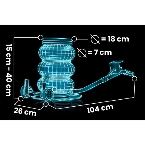 Podnośnik Pneumatyczny 3,5T Bałwanek Humberg 15-40cm Poduszka