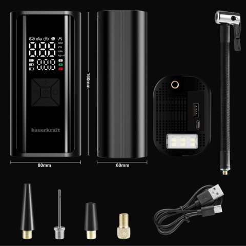 Kompresor Pompka Samochodowa 150 PSI Bezprzewodowa 6000mAh