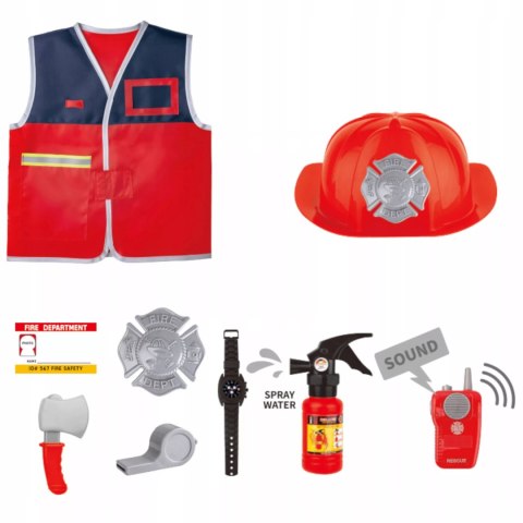 Zestaw Strażaka dla Dzieci – Kostium z Gaśnicą, Kask, Kamizelka
