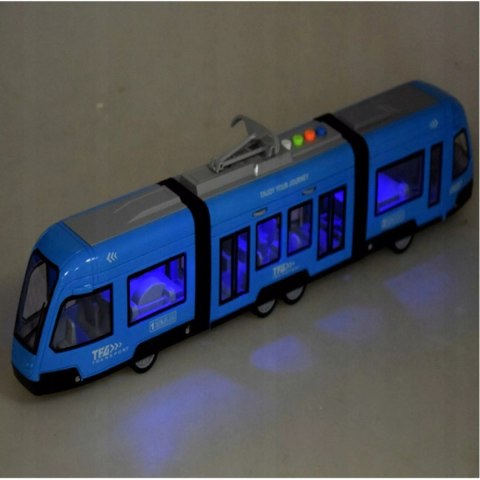 Tramwaj Miejski Interaktywny Dla Dzieci – Realistyczny Model, Otwierane Drzwi, 44 Cm