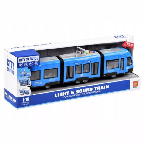 Tramwaj Miejski Interaktywny Dla Dzieci – Realistyczny Model, Otwierane Drzwi, 44 Cm