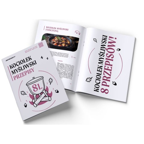 Kociołek Żeliwny 8L Garnek Myśliwski, Pieczonki Na Ognisko + Przepisy