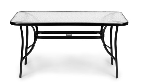 Duży Stół Ogrodowy 6-8 Osób 160x90 MultiGarden Szklany Hartowany Parasol
