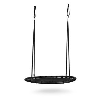 Huśtawka Bocianie Gniazdo 120 cm Neo-Sport Ogrodowa XXL 150 kg Czarna