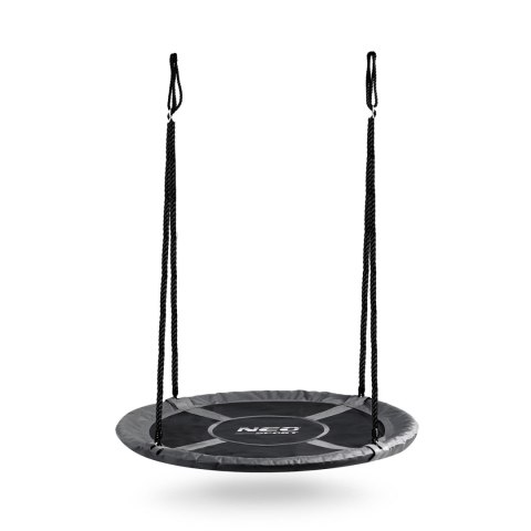 Huśtawka Bocianie Gniazdo 120 cm Neo-Sport Ogrodowa XXL 150 kg Szara