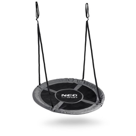 Huśtawka Bocianie Gniazdo 120 cm Neo-Sport Ogrodowa XXL 150 kg Szara