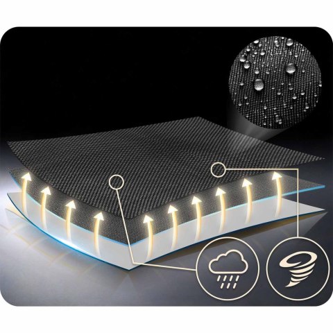 Huśtawka Bocianie Gniazdo 120 cm Neo-Sport Ogrodowa XXL 150 kg Szara