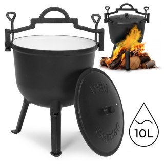 Kociołek żeliwny emaliowany 10L MultiGarden garnek na ognisko grill