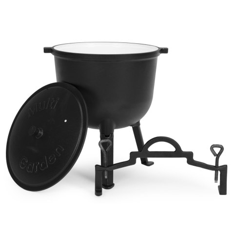 Kociołek żeliwny emaliowany 10L MultiGarden garnek na ognisko grill