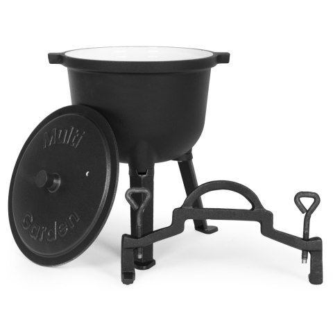 Kociołek żeliwny emaliowany 5L MultiGarden garnek na ognisko grill