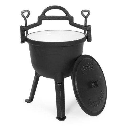 Kociołek żeliwny emaliowany 5L MultiGarden garnek na ognisko grill
