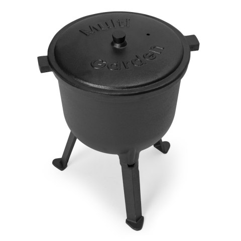 Kociołek żeliwny emaliowany 8L MultiGarden garnek na ognisko grill
