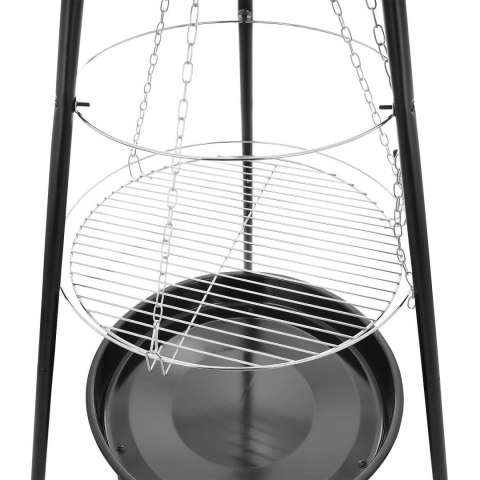Grill Ogniskowy Trójnóg 50 cm Ruszt Wiszący Regulacja 2w1
