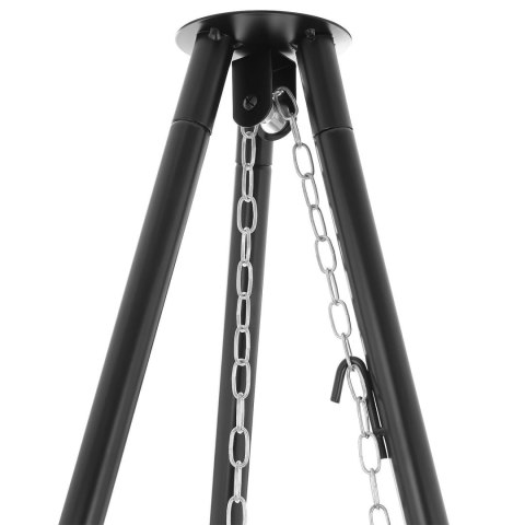 Grill Ogniskowy Trójnóg 50 cm Ruszt Wiszący Regulacja 2w1