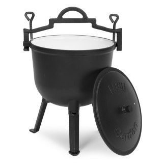 Kociołek żeliwny emaliowany 10L MultiGarden garnek na ognisko grill