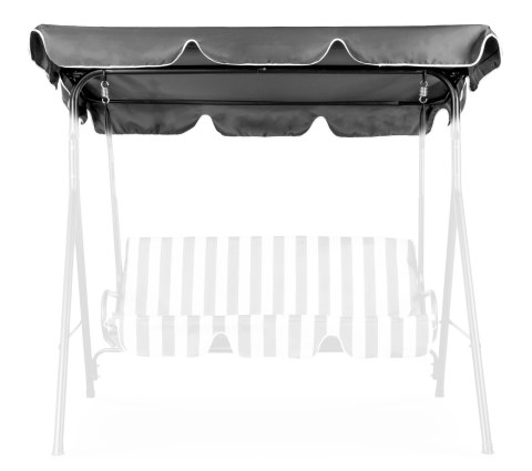 Daszek do Huśtawki Ogrodowej 200x120 cm Wodoodporny MultiGarden Szary